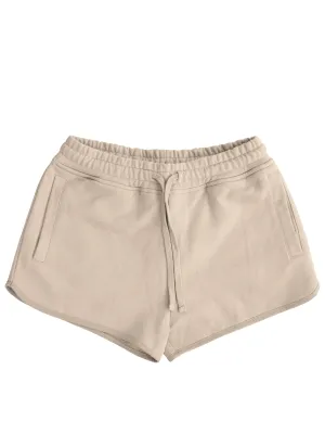 Plant Dyed Women's Organic Cotton Shorts in Sand