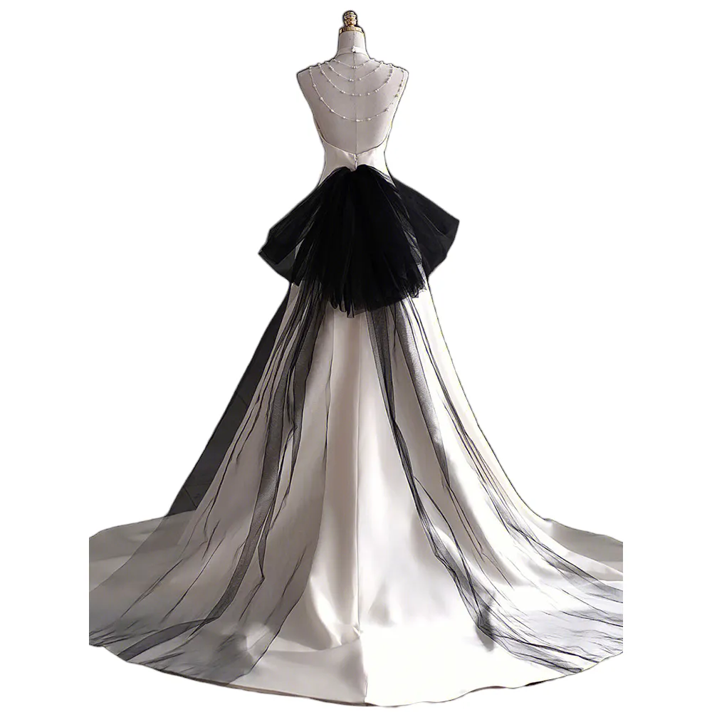 Plus Size Monochrome Ball Gown