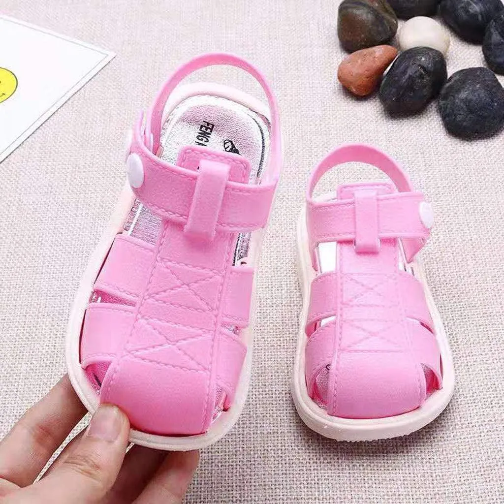 POLG Baby Boys Girls Sandals Non Slip Soft Sole Outdoor Athletic Shoes Infant Toddler First Walker Crib Summer Shoes 2-6Y (Pink, 2.5-3Years)