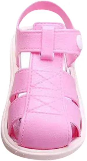 POLG Baby Boys Girls Sandals Non Slip Soft Sole Outdoor Athletic Shoes Infant Toddler First Walker Crib Summer Shoes 2-6Y (Pink, 2.5-3Years)