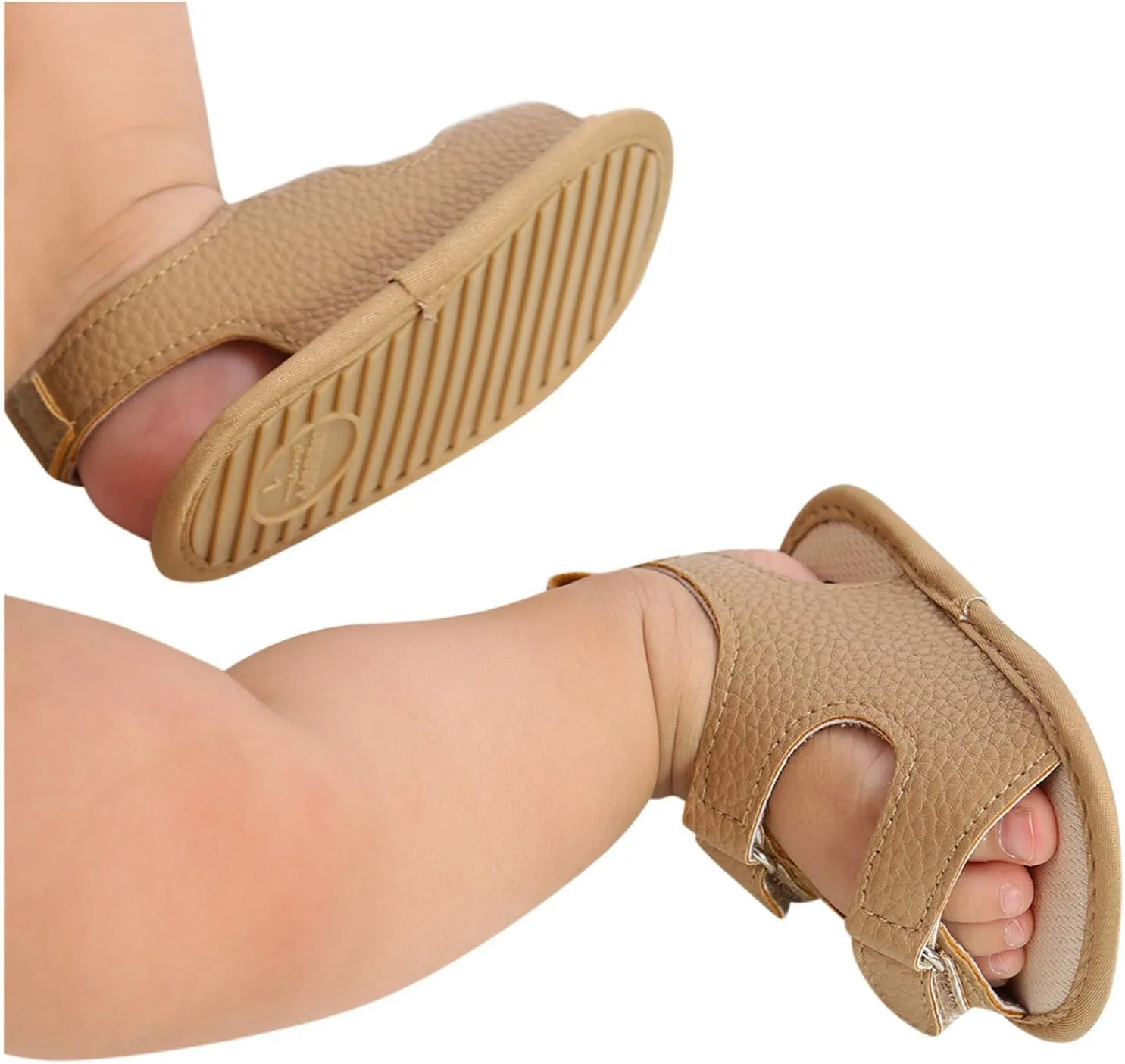 Prewalker Walking Soft Girls Sandals Sole Flat Boys Non-Slip Shoes Baby Rubber Baby Shoes Kids Slide Sandals