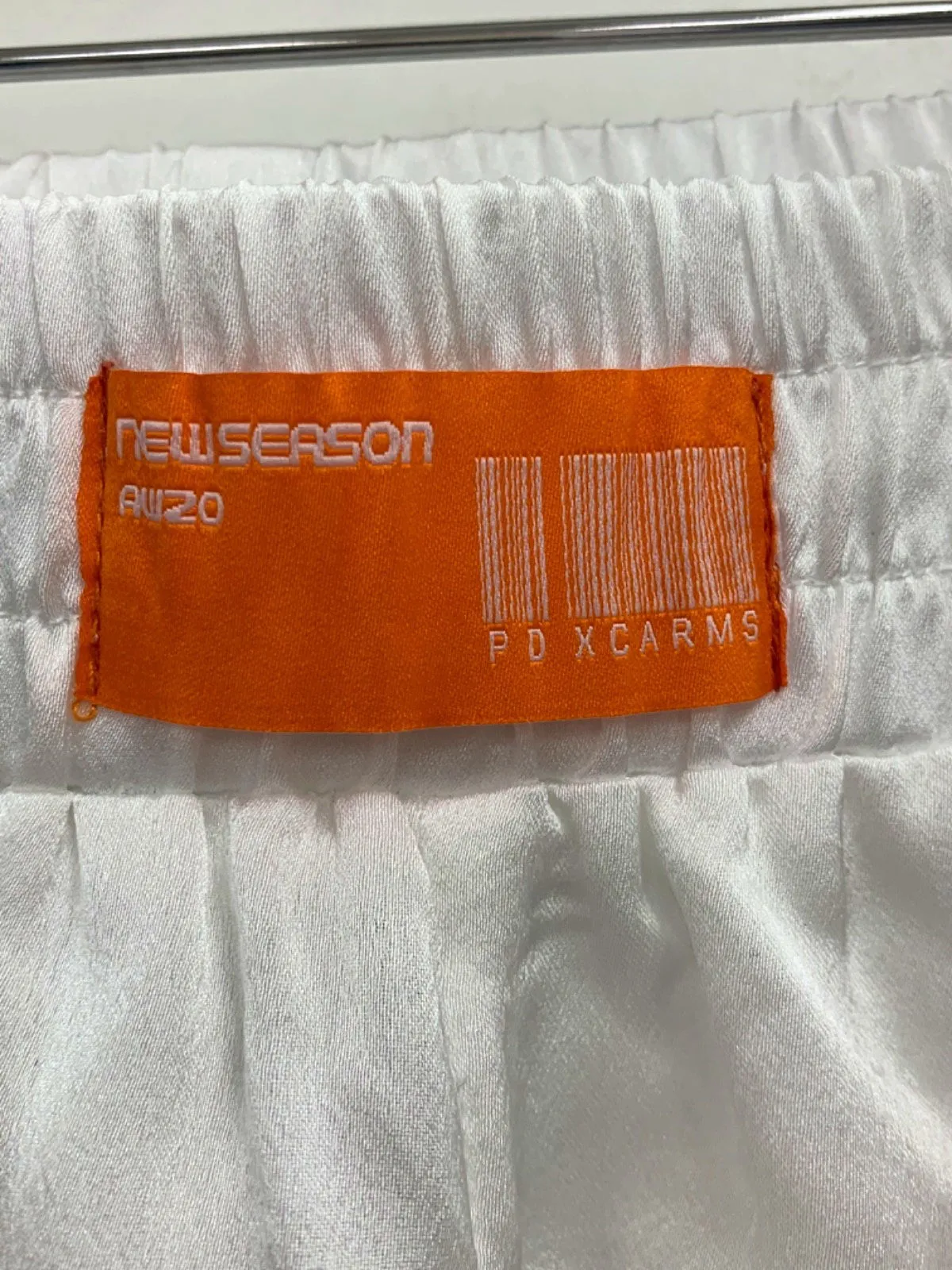 Public Desire White Satin Lounge Shorts UK 8