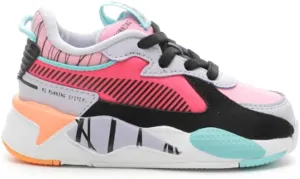 PUMA Infant Girls Rs-X Nail Glam Ac Lace Up Sneakers Shoes Casual - Black, Pink, Purple - Size 4 M