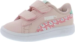 PUMA Smash V2 Roar INF Girls' Infant-Toddler Sneaker 8 M US Toddler Light Pink-Peony