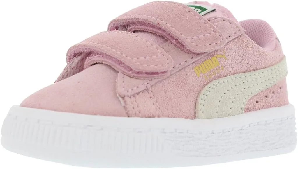 PUMA Suede 2 Straps Athletic Infants Shoe Size 5, Color: Pink