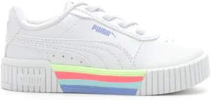 PUMA Toddler Girls Carina 2.0 Stripes Ac Slip On Sneakers Shoes Casual - White