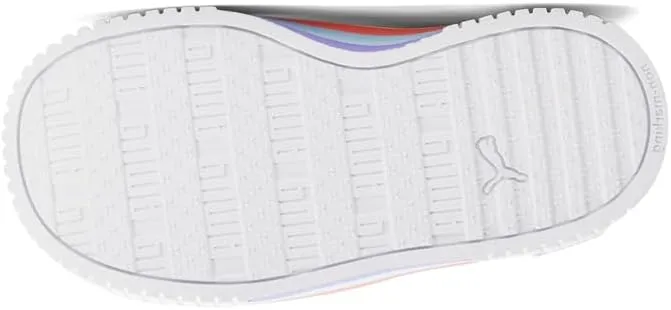 PUMA Toddler Girls Carina 2.0 Stripes Ac Slip On Sneakers Shoes Casual - White