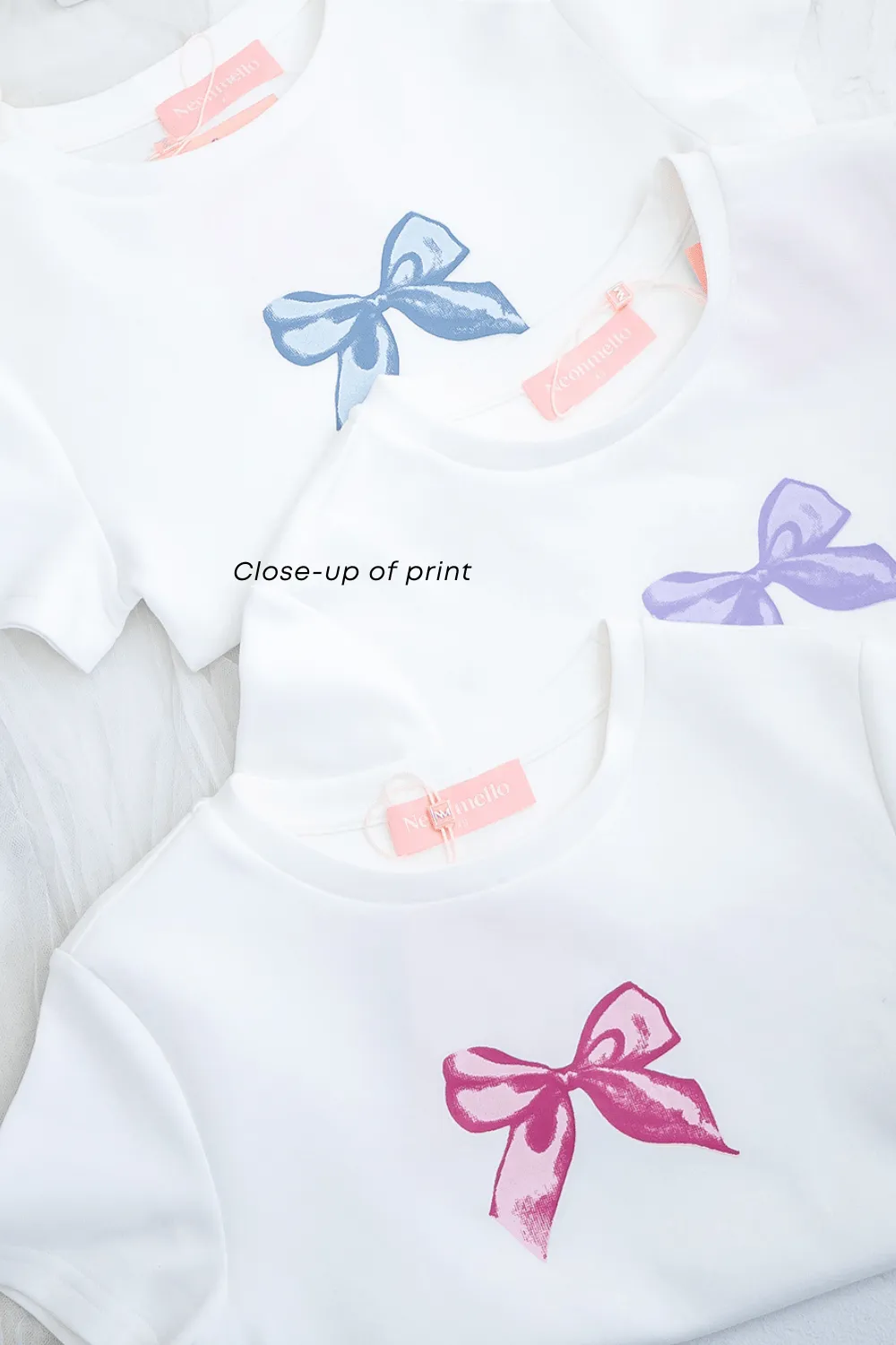 RESTOCKED** BON BON RIBBON TEE IN PINK