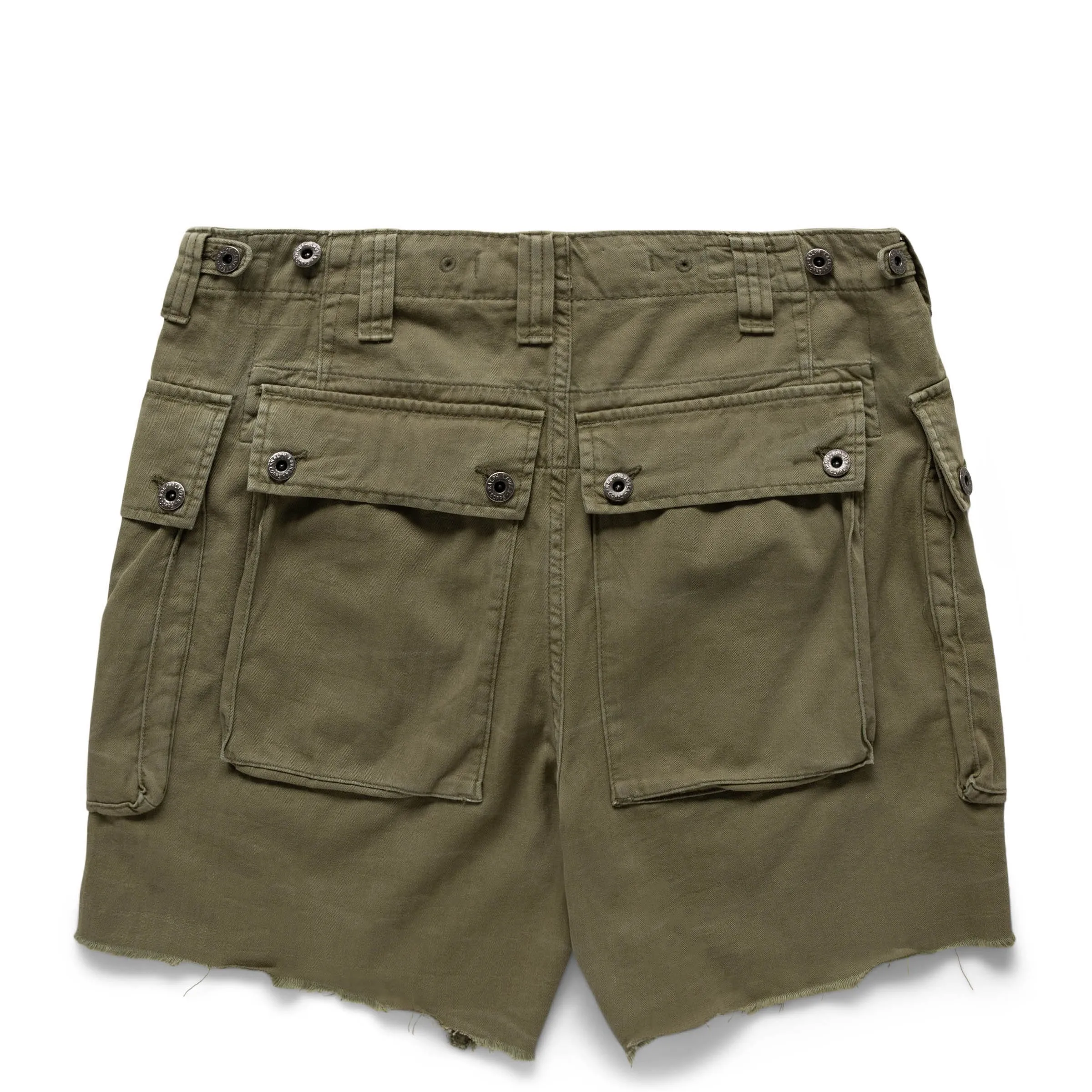 RL44 HERRINGBONE TWILL CARGO SHORT