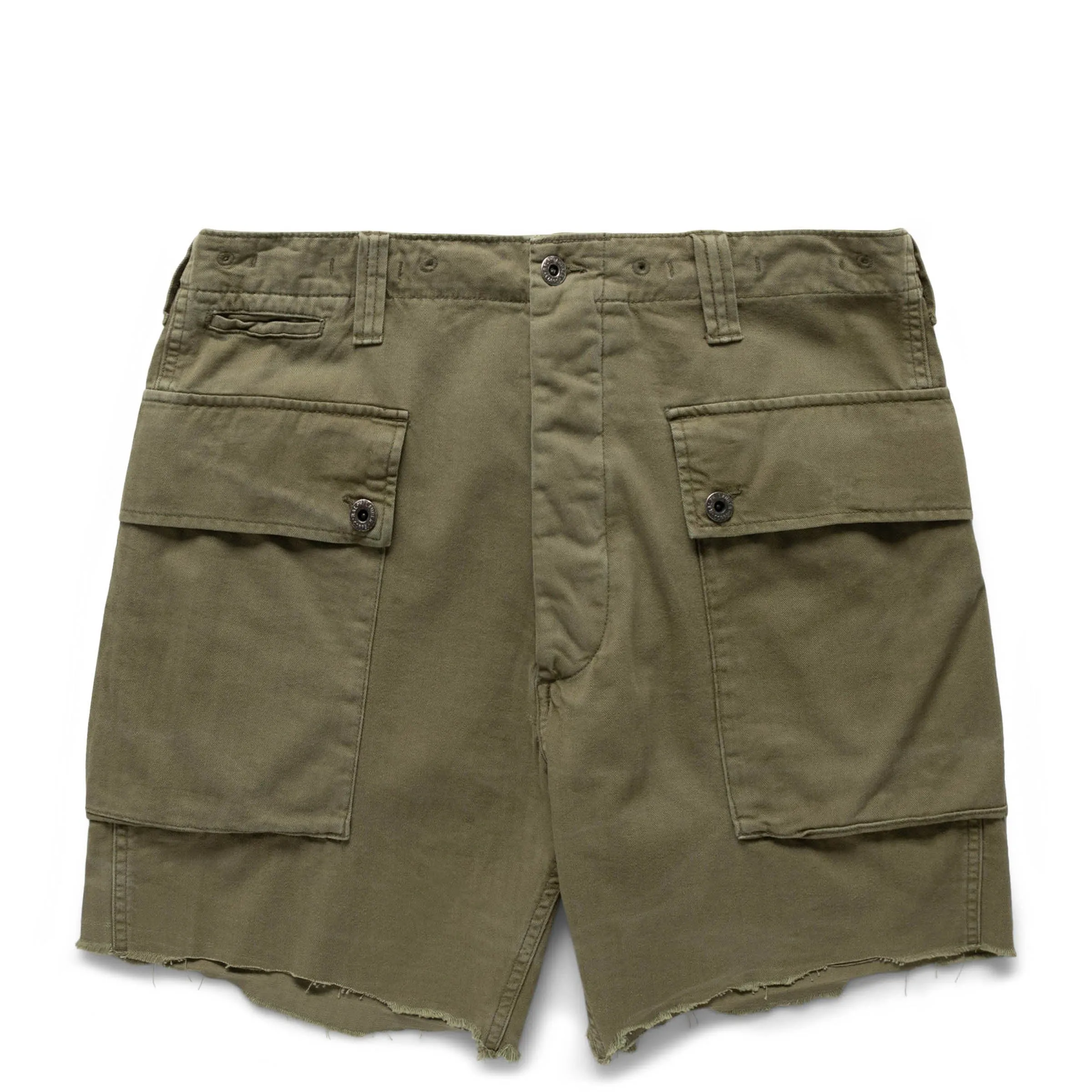 RL44 HERRINGBONE TWILL CARGO SHORT
