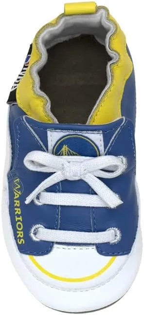 Robeez Baby Boys and Girls NBA Basketball Team Soft Soles Slip-Resistant Crib Shoes Slippers for Infant and Toddler, 0-24 Months