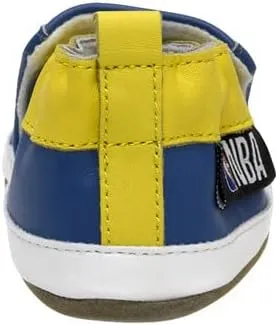 Robeez Baby Boys and Girls NBA Basketball Team Soft Soles Slip-Resistant Crib Shoes Slippers for Infant and Toddler, 0-24 Months
