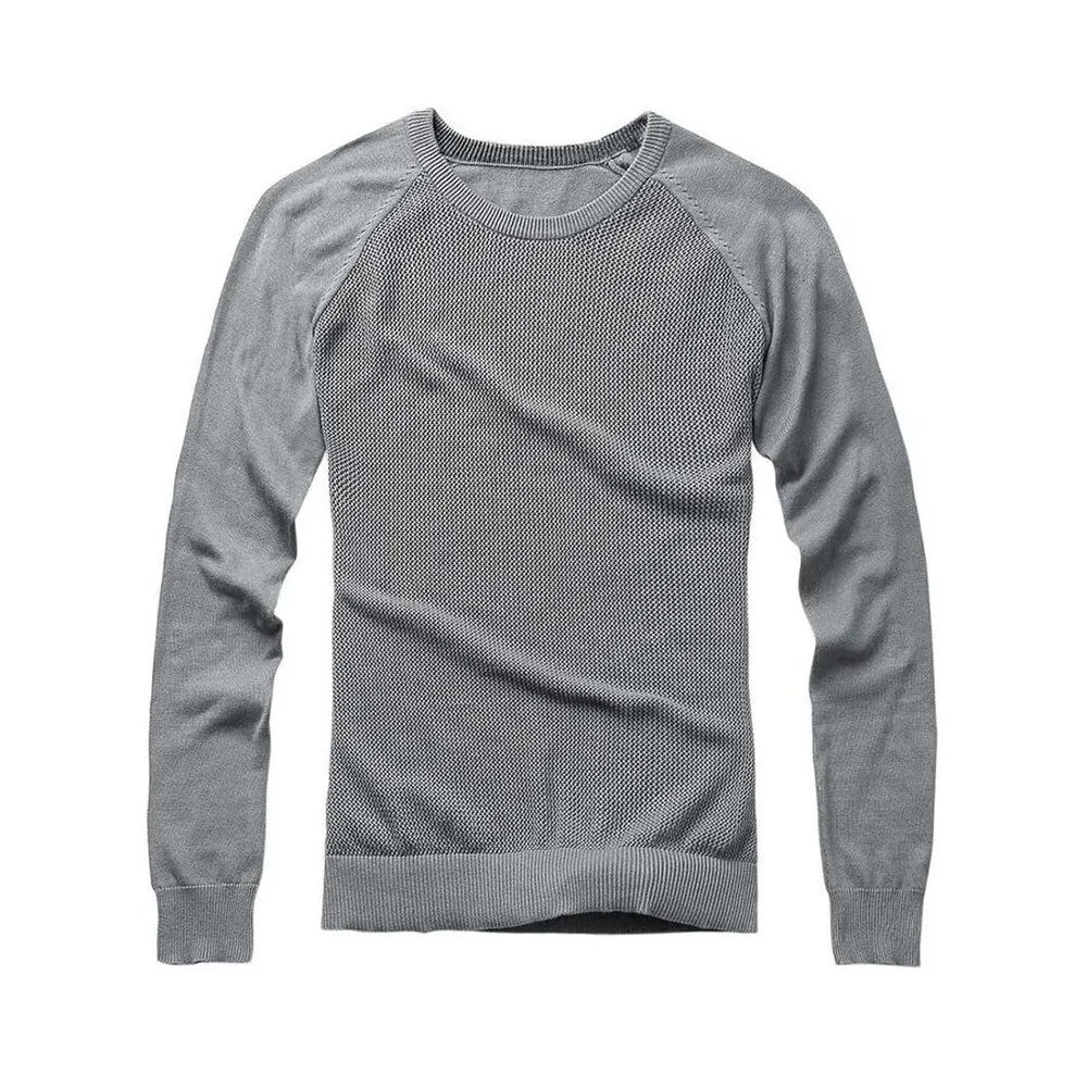 Round Neck Men's Spring Fall Sweater