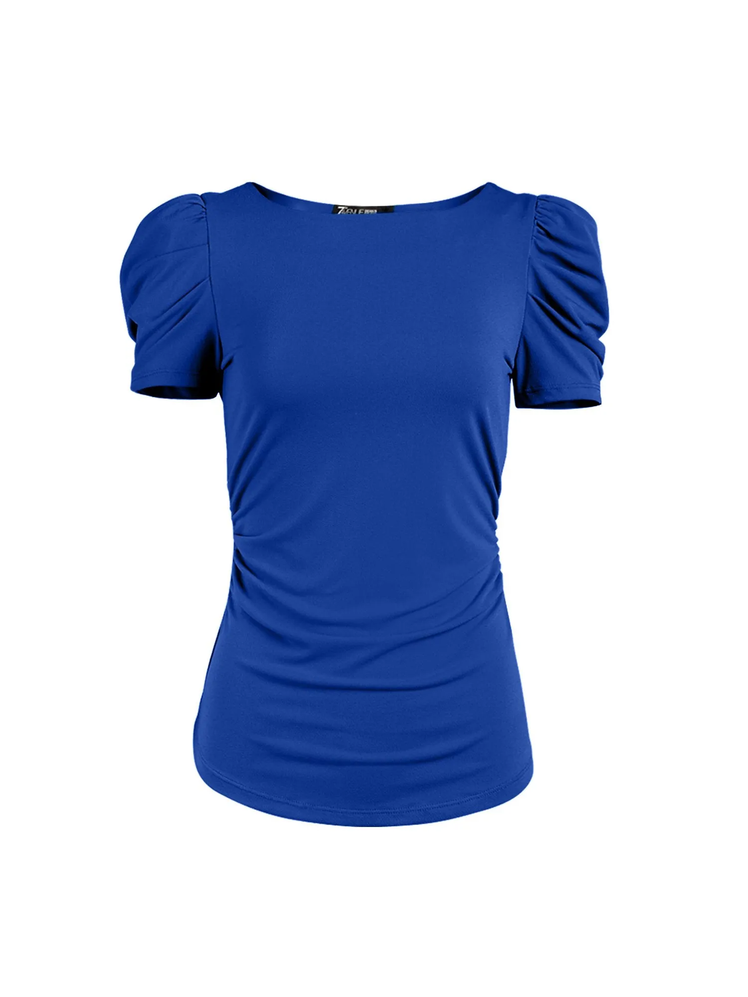 Ruched Puff-Sleeve Top - 7th Avenue