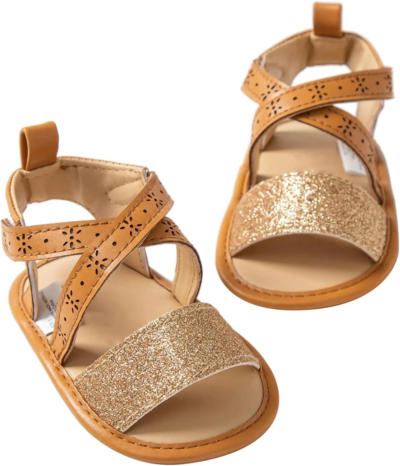 Sandals Baby Rubber Shoes Girls Sole Non-Slip Flat Soft Walking Baby Shoes Toddler Boy Slip on Sandals