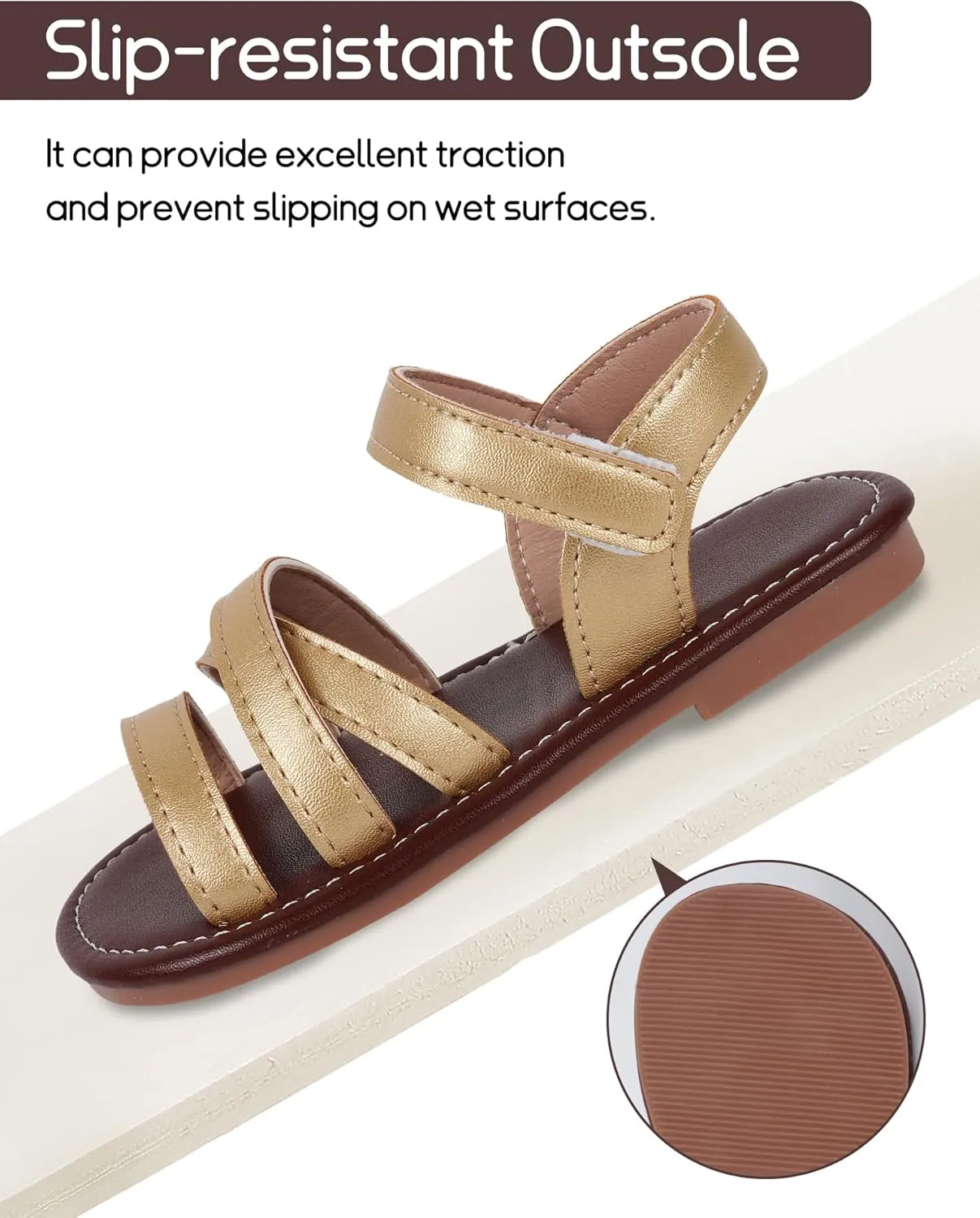 SEAUR Toddler Girl Sandals Size 6-12 Casual Summer Beach Vacation Holiday Open Toe Shoes for Outdoor Playwear
