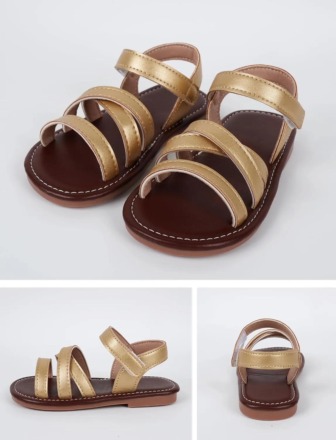 SEAUR Toddler Girl Sandals Size 6-12 Casual Summer Beach Vacation Holiday Open Toe Shoes for Outdoor Playwear
