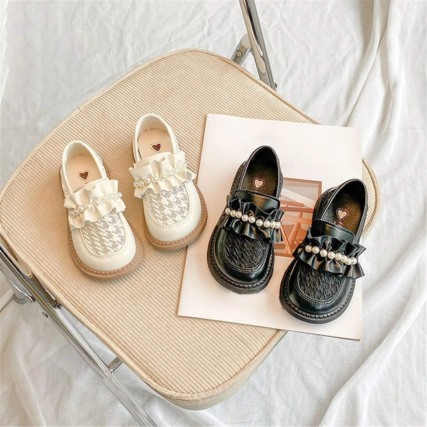 sfdgfhyf Girls Tennis Shoes Kids Baby Girls Leather Shoes Mesh Ruffle Shoes Fashion Student Sandals Little Child/Big