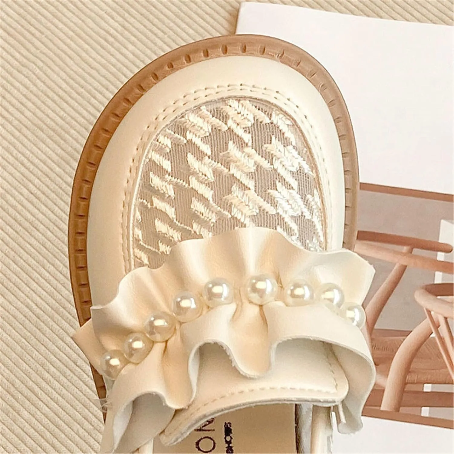 sfdgfhyf Girls Tennis Shoes Kids Baby Girls Leather Shoes Mesh Ruffle Shoes Fashion Student Sandals Little Child/Big