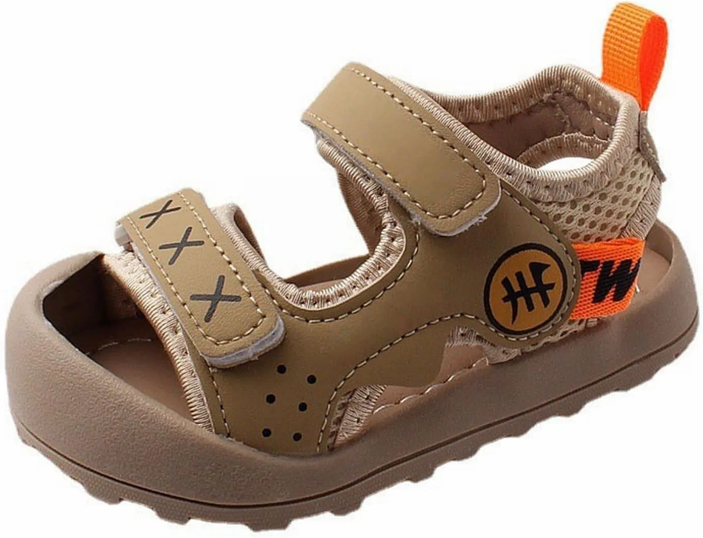 sfdgfhyf Unisex Toddler Girls Party Shoes Baby Shoes Boys' Baotou Sandals Walking Shoes Soft Sole Baby Female Sandals
