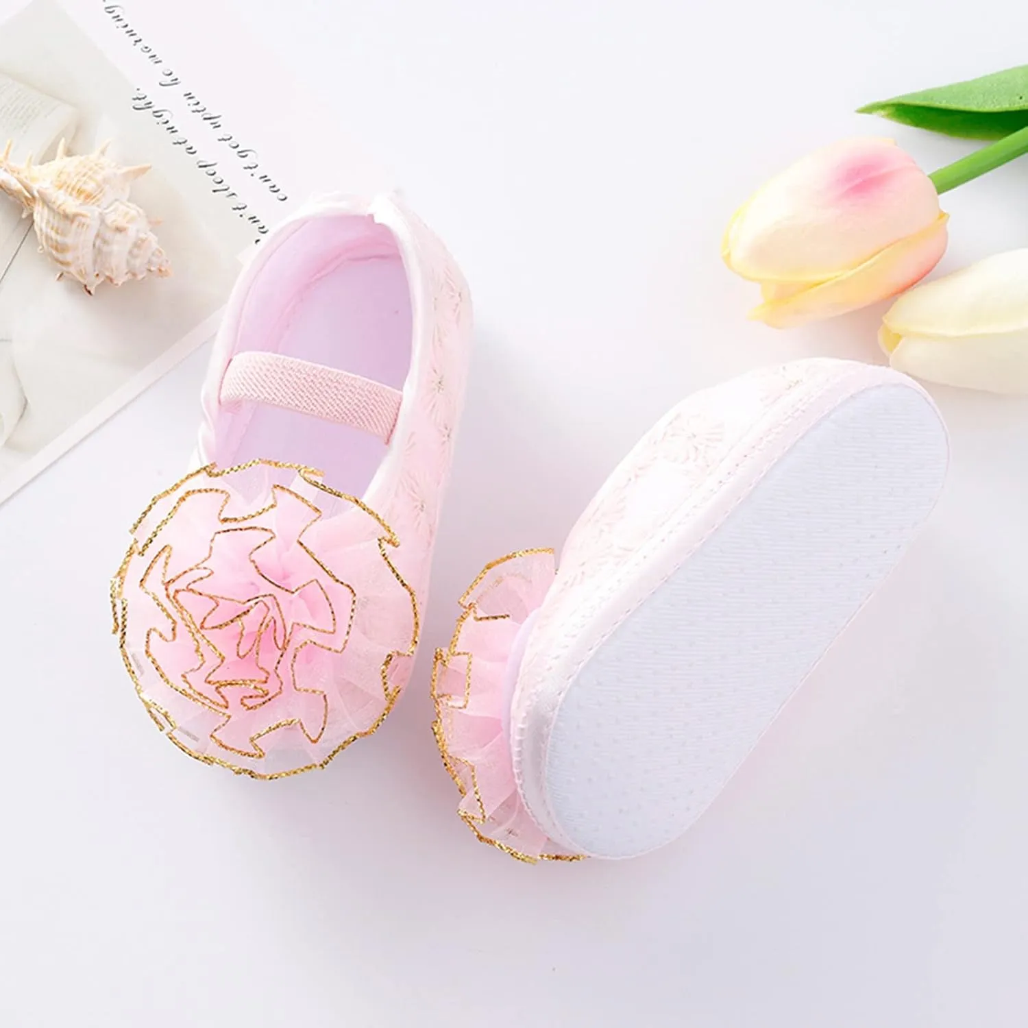Shoes for 10 Year Old Girls Shoes Shoes Little Child Sole Princess Toddler Flowers Shoes Soft Cute Baby Wrestling Shoes
