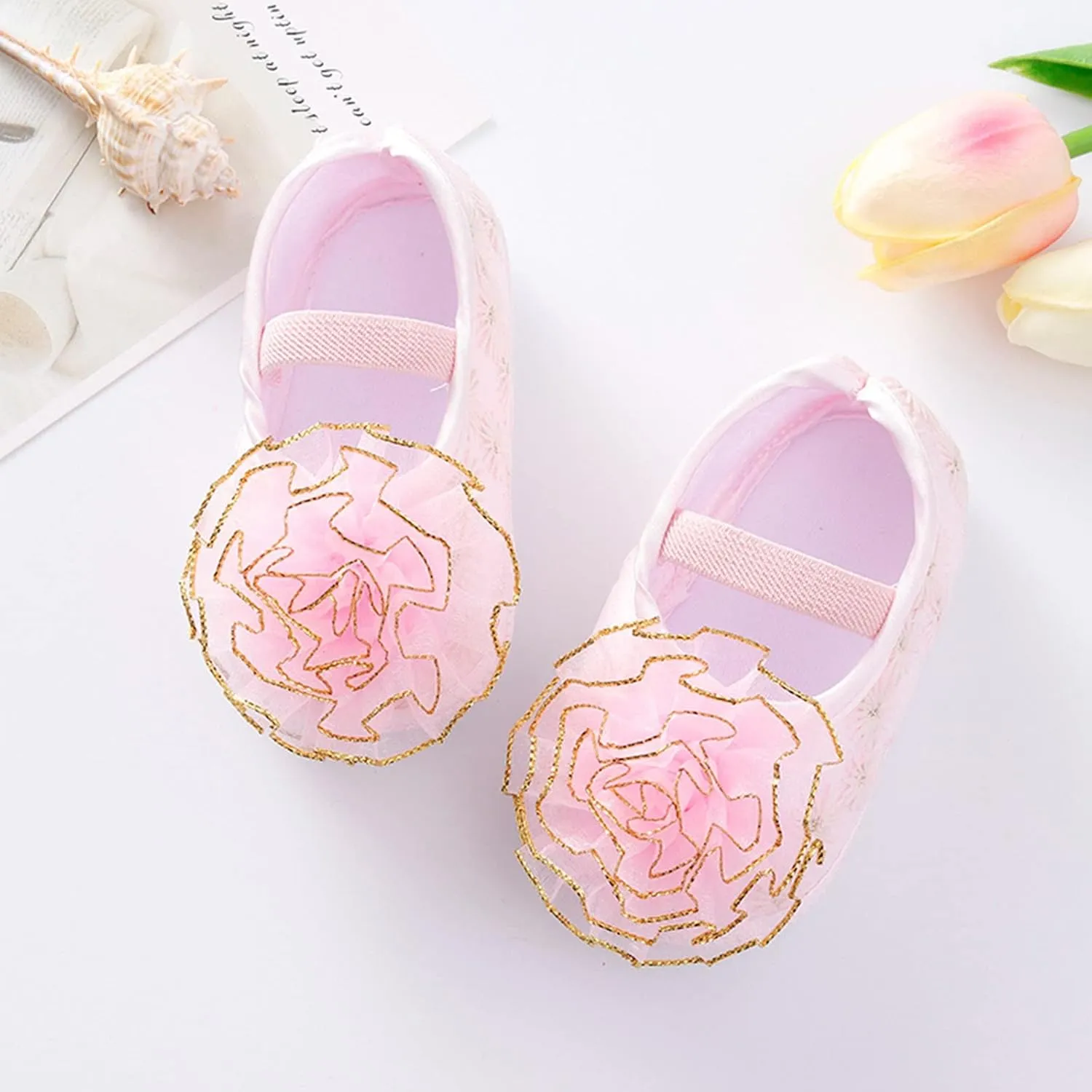 Shoes for 10 Year Old Girls Shoes Shoes Little Child Sole Princess Toddler Flowers Shoes Soft Cute Baby Wrestling Shoes