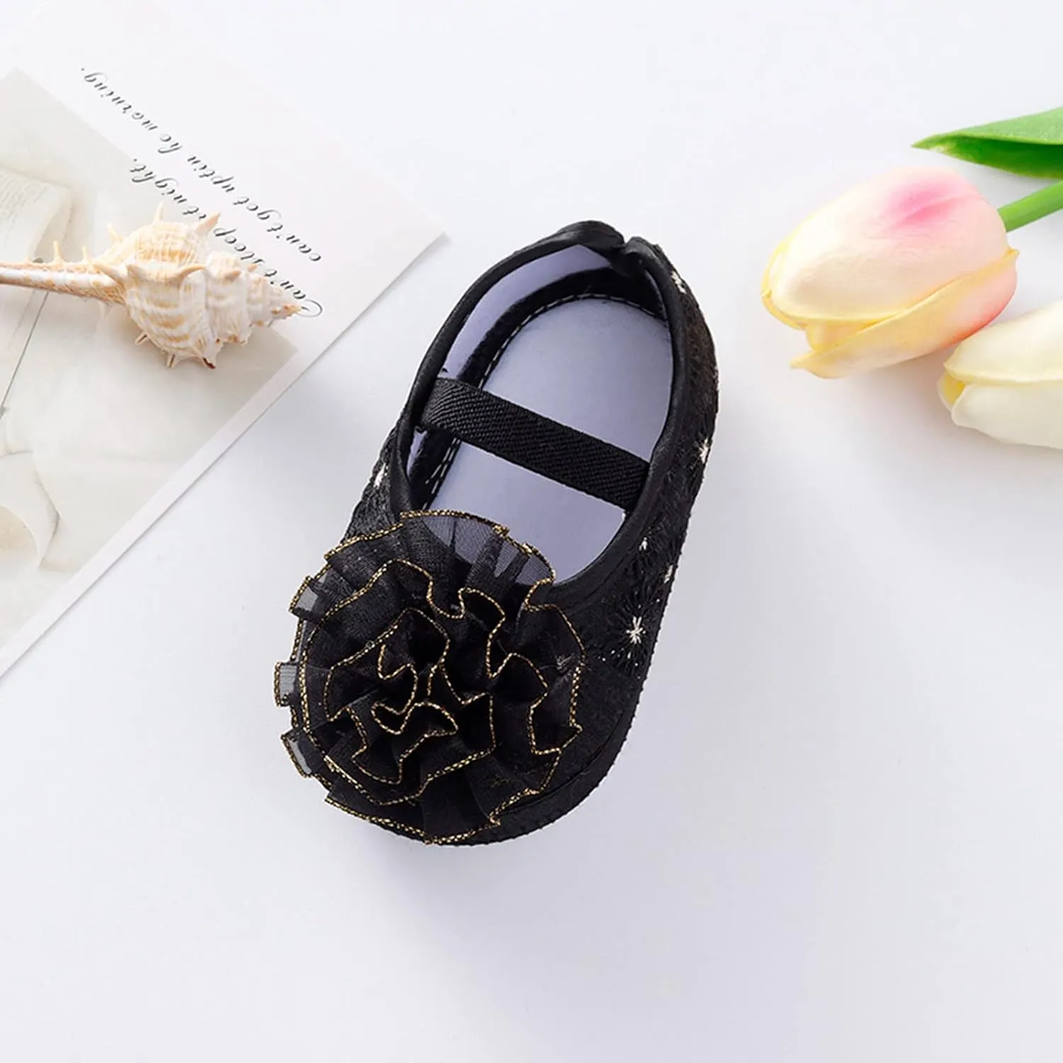 Shoes for 10 Year Old Girls Shoes Shoes Little Child Sole Princess Toddler Flowers Shoes Soft Cute Baby Wrestling Shoes