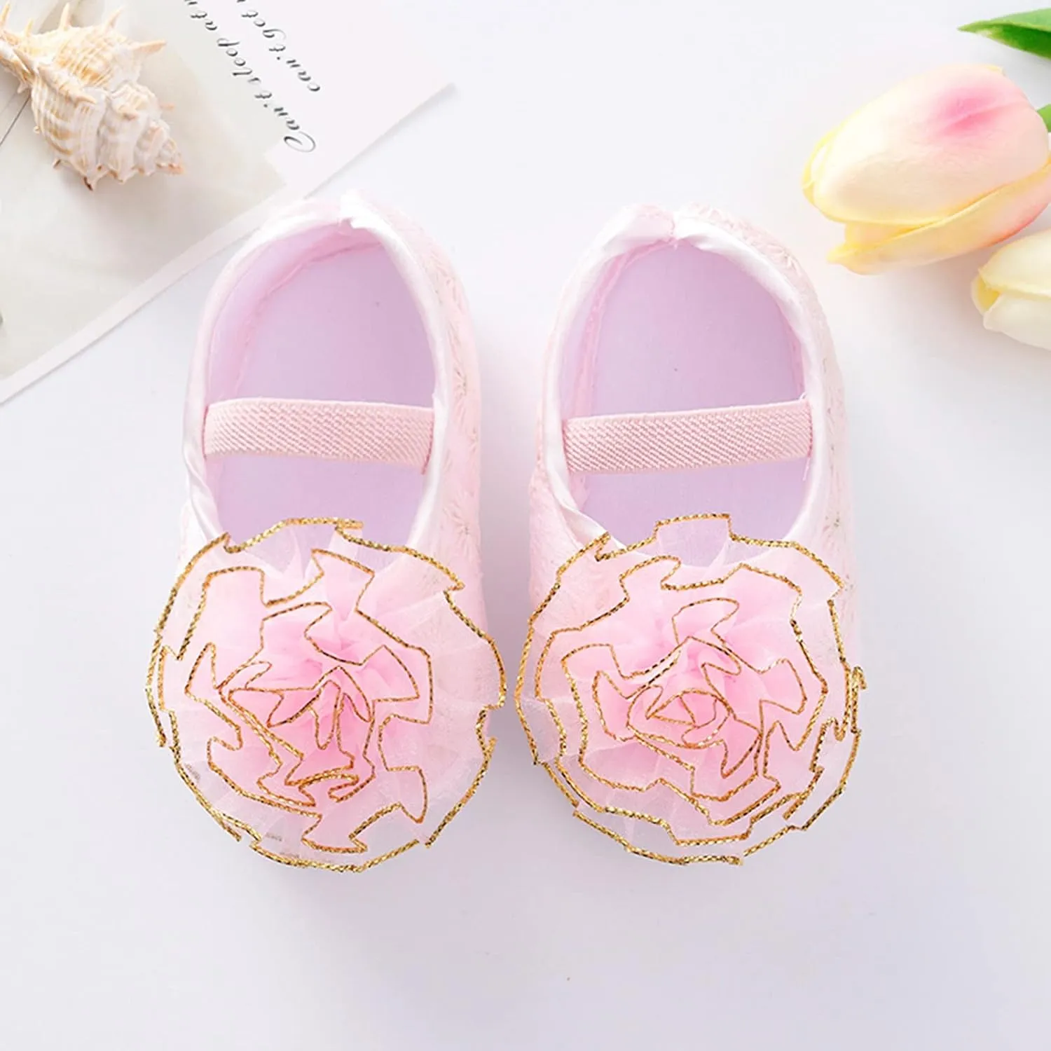 Shoes for 10 Year Old Girls Shoes Shoes Little Child Sole Princess Toddler Flowers Shoes Soft Cute Baby Wrestling Shoes