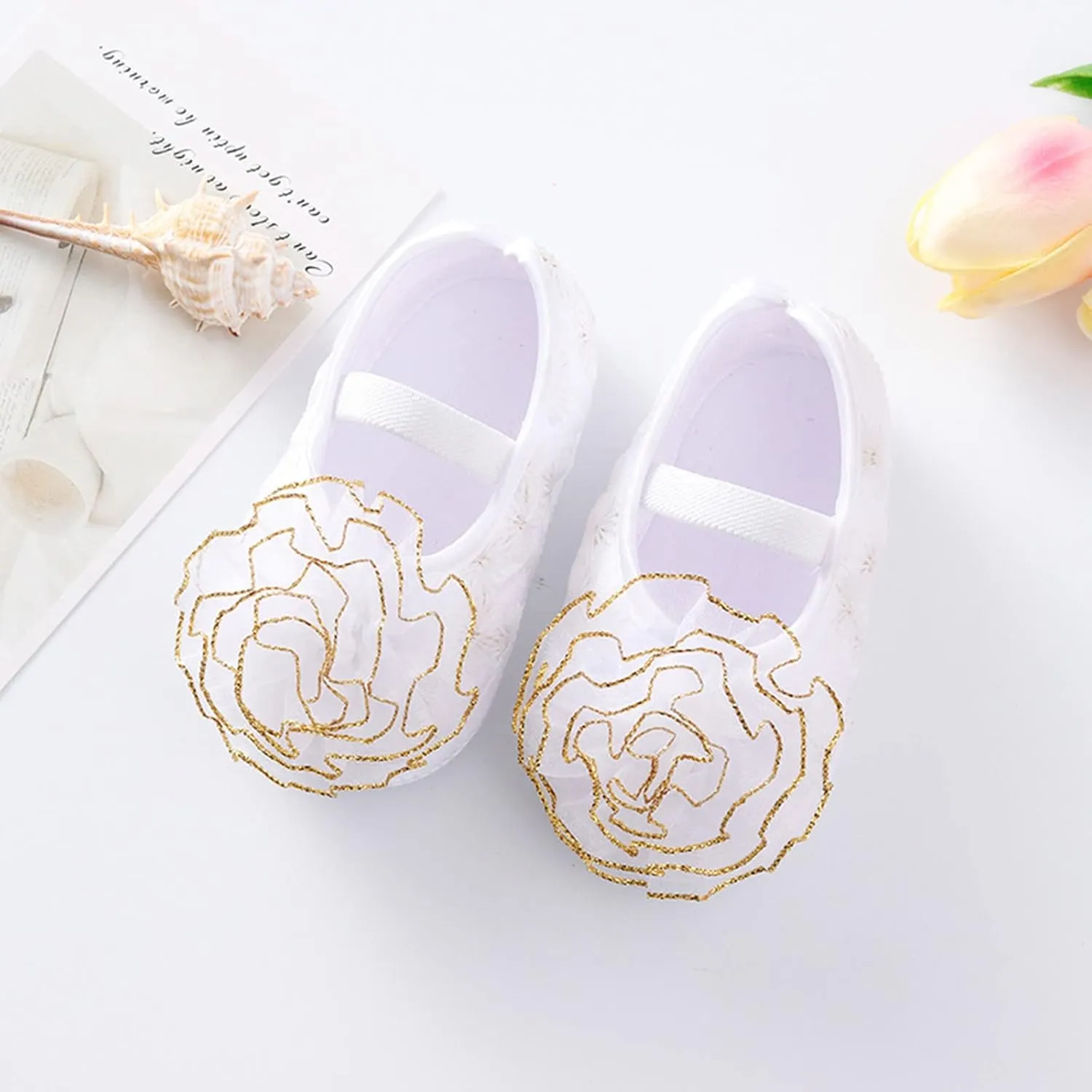 Shoes for 10 Year Old Girls Shoes Shoes Little Child Sole Princess Toddler Flowers Shoes Soft Cute Baby Wrestling Shoes