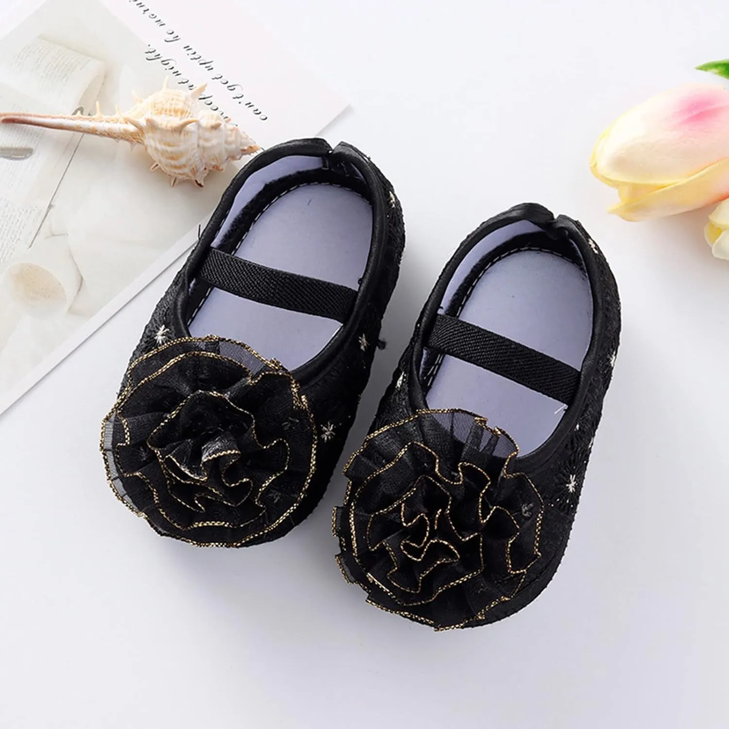 Shoes for 10 Year Old Girls Shoes Shoes Little Child Sole Princess Toddler Flowers Shoes Soft Cute Baby Wrestling Shoes