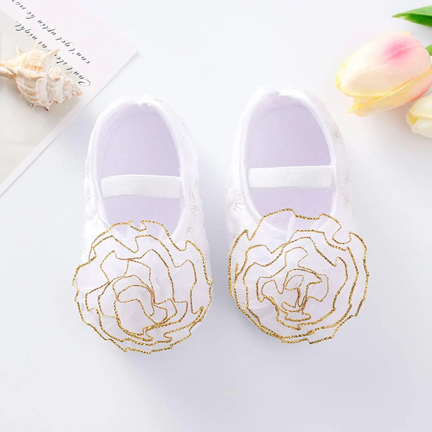 Shoes for 10 Year Old Girls Shoes Shoes Little Child Sole Princess Toddler Flowers Shoes Soft Cute Baby Wrestling Shoes