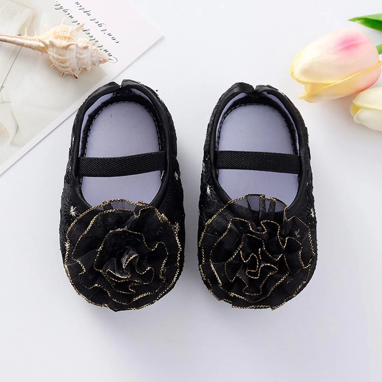 Shoes for 10 Year Old Girls Shoes Shoes Little Child Sole Princess Toddler Flowers Shoes Soft Cute Baby Wrestling Shoes