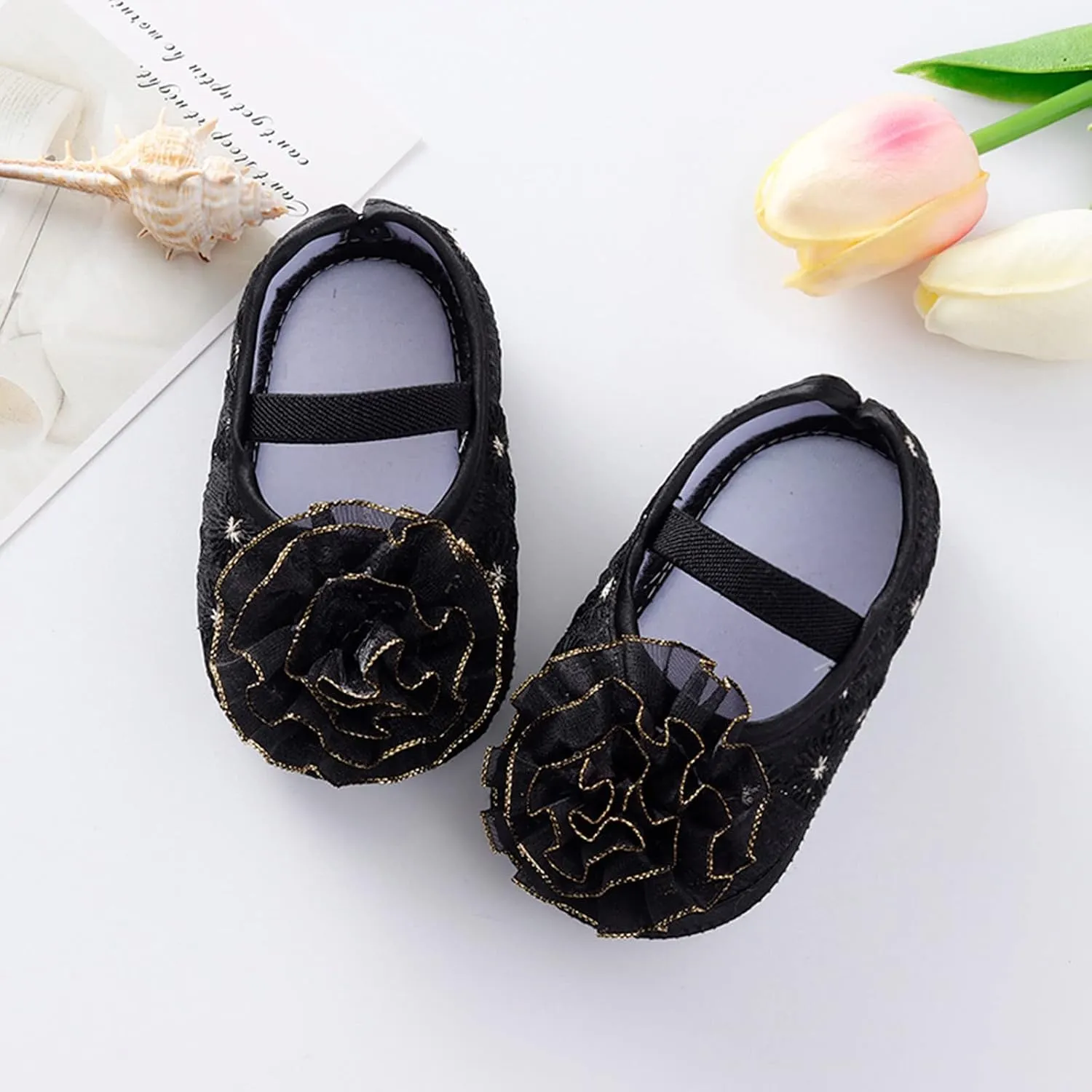 Shoes for 10 Year Old Girls Shoes Shoes Little Child Sole Princess Toddler Flowers Shoes Soft Cute Baby Wrestling Shoes