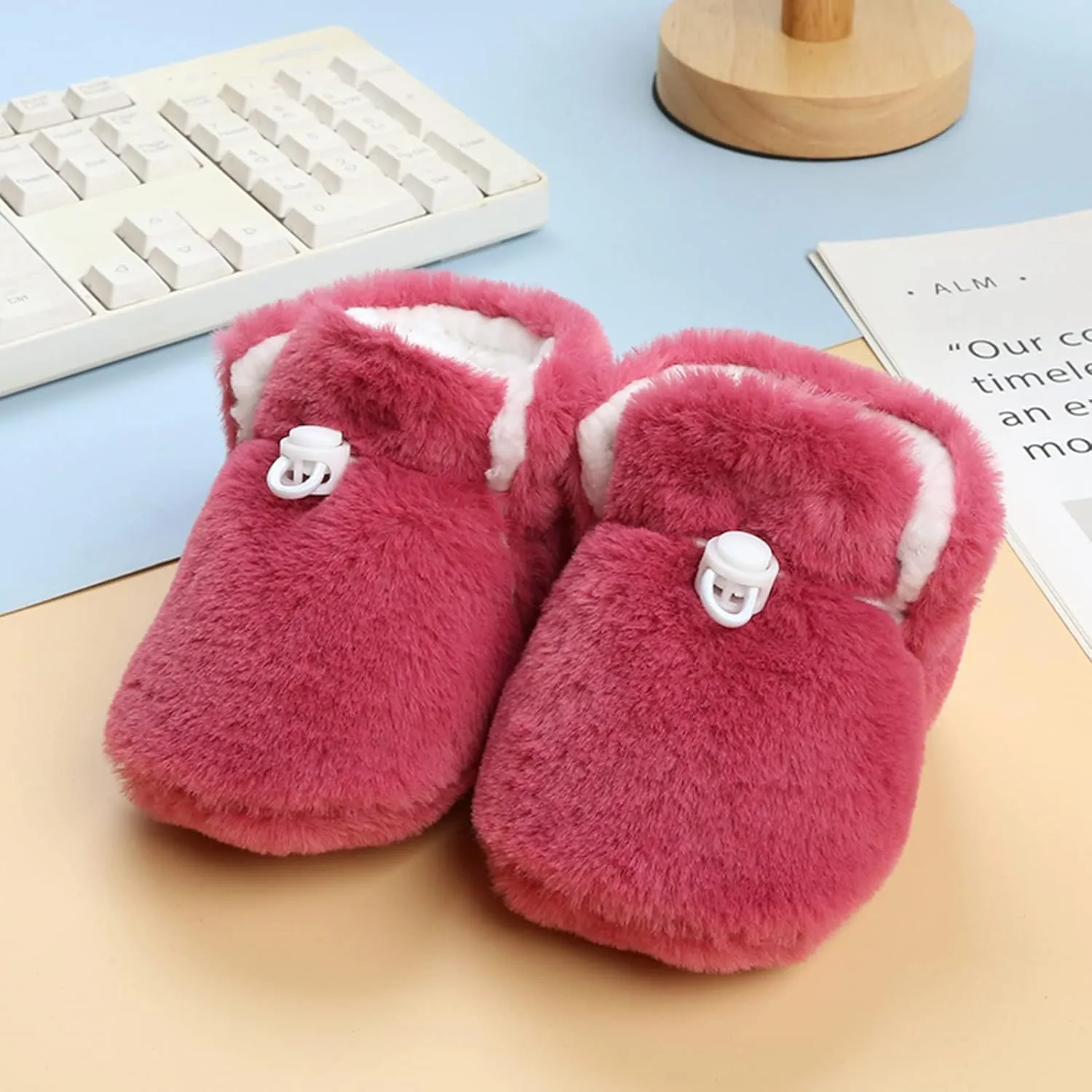 Short Shoes for Baby Shoes Toddler Boots Soft Bottom Toddler Shoes Plus Velvet Thick Non Slip Large Cotton Shoes