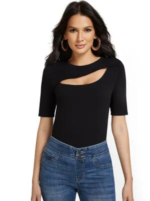 Short Sleeve Cut-Out City Tee