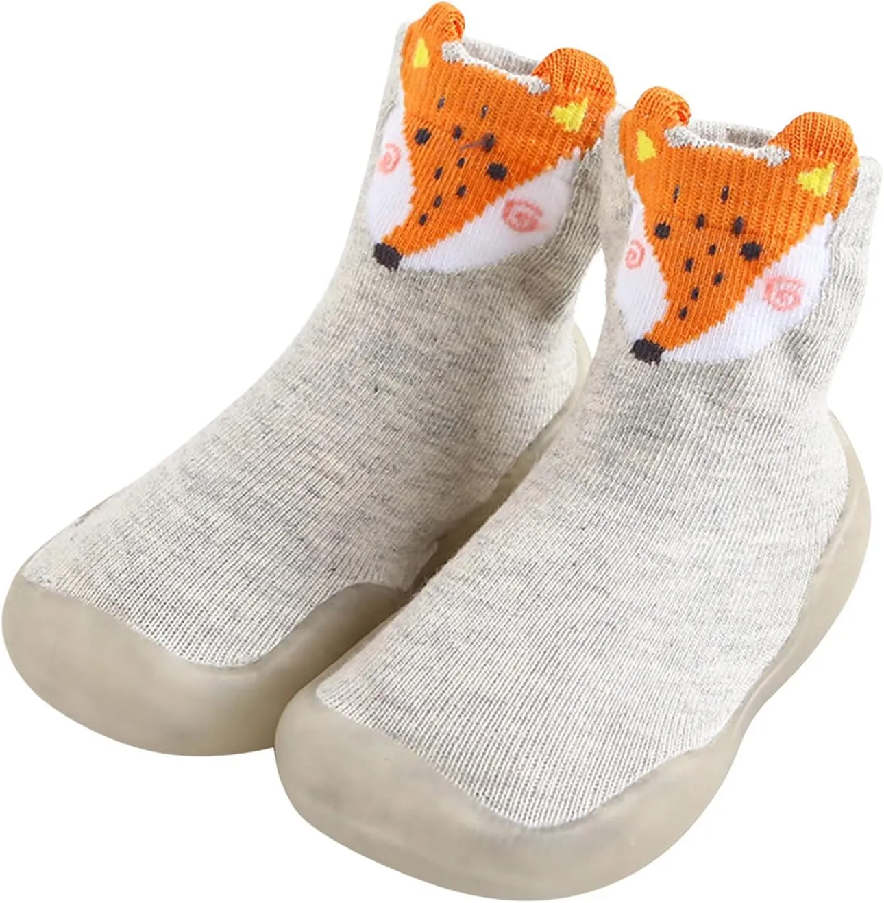 Size 1 Slippers for Boys Toddler Baby Boys Girls Solid Warm Knit Soft Sole Rubber Shoes Youth Cleats Size 2