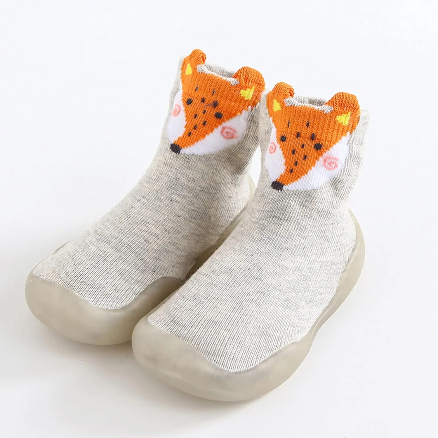 Size 1 Slippers for Boys Toddler Baby Boys Girls Solid Warm Knit Soft Sole Rubber Shoes Youth Cleats Size 2
