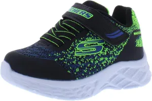 Skechers Microspec II Infant/Toddler Shoes Size 5, Color: Black/Blue/Lime/White