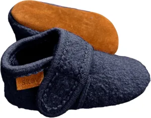 SKOV Wool Booties Slippers for Boys Girls Unisex Toddler Baby Infant Child with Leather Sole