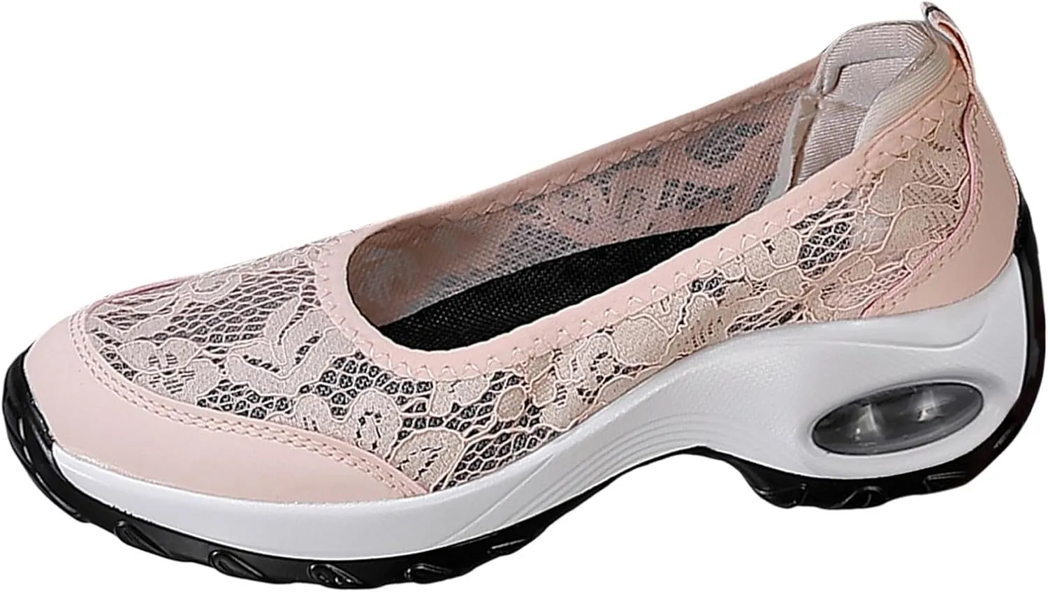 Slip on Walking Shoes Women Non Slip Memory Foam Comfortable Running Shoes Breathable Mesh Sports Workout Tennis Shoes Ladies 2024 Fashion Sneakers