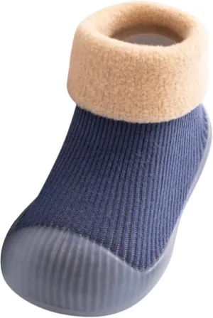 Slippers for Teen Boys Girls Socks Slipper Soft Baby Boys Rubber Shoes Sole Solid Children's Slippers for Boys