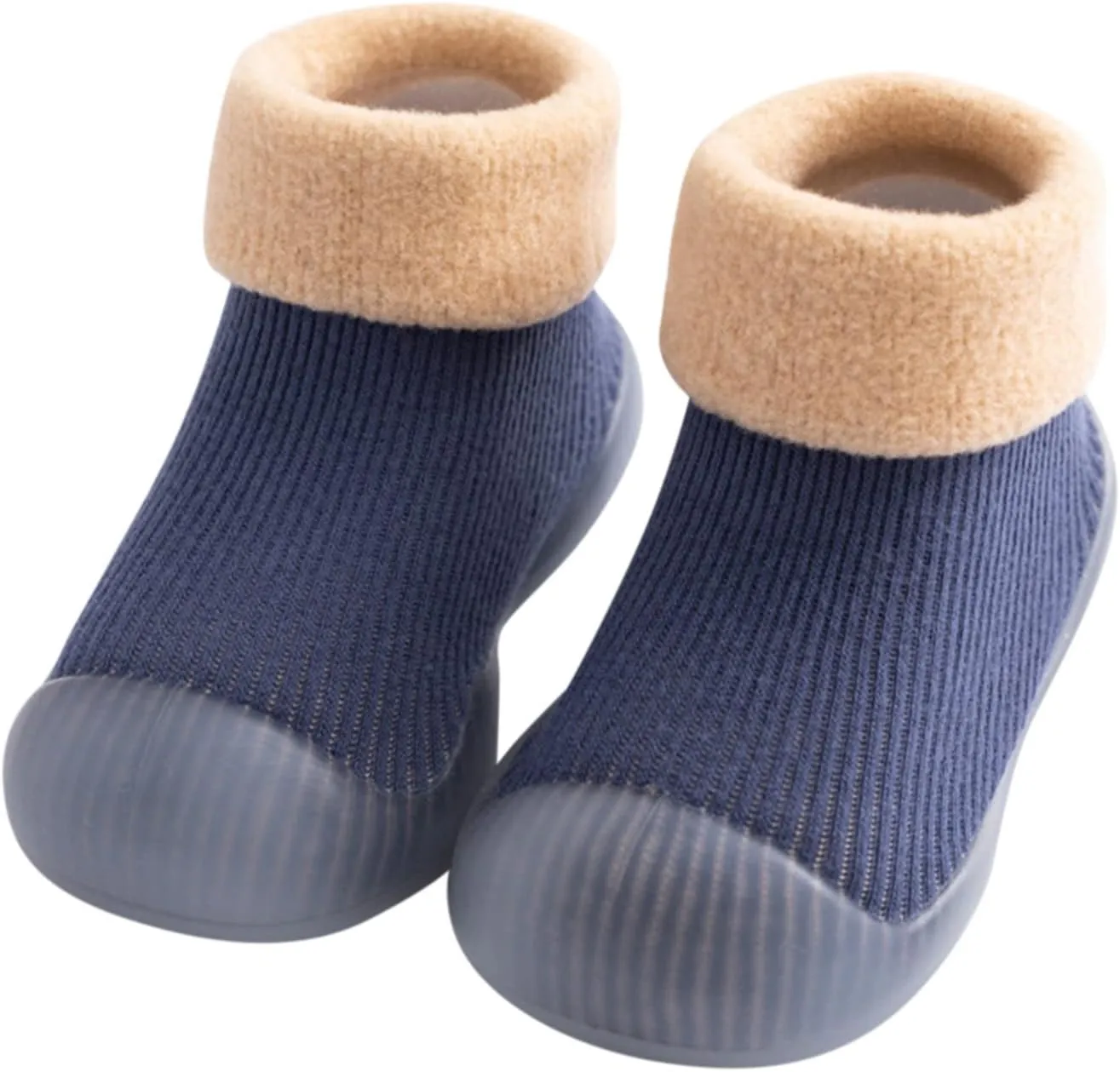 Slippers for Teen Boys Girls Socks Slipper Soft Baby Boys Rubber Shoes Sole Solid Children's Slippers for Boys