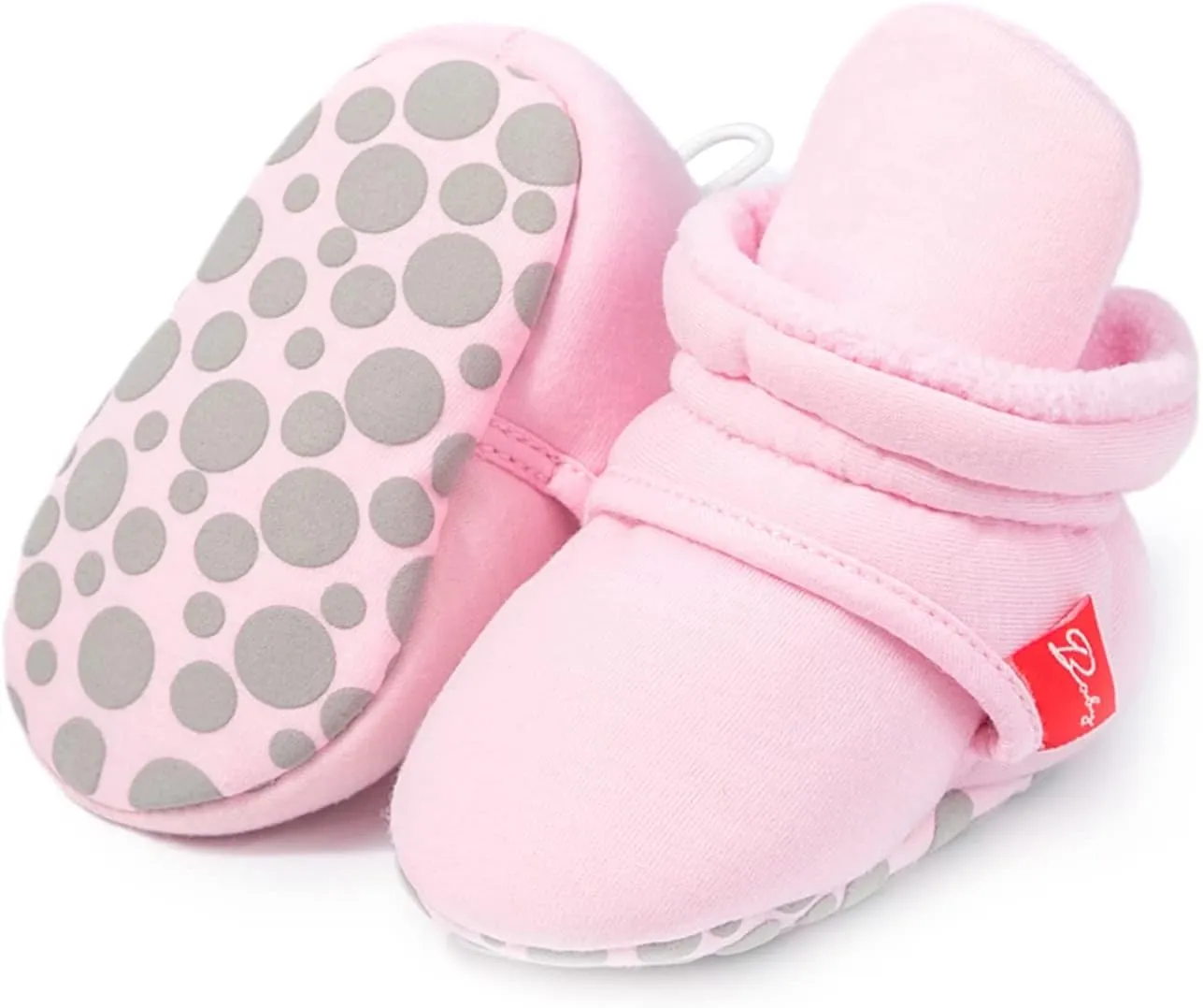 SOFMUO Unisex Baby Girl Boy Slippers Lightweight Non-Slip Indoor Moccasins House Shoes Toddler Booties