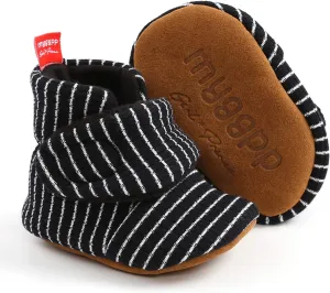 SOFMUO Unisex Baby Girl Boy Slippers Lightweight Non-Slip Indoor Moccasins House Shoes Toddler Booties