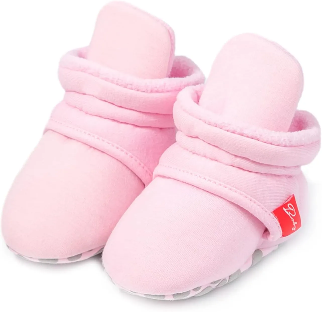 SOFMUO Unisex Baby Girl Boy Slippers Lightweight Non-Slip Indoor Moccasins House Shoes Toddler Booties