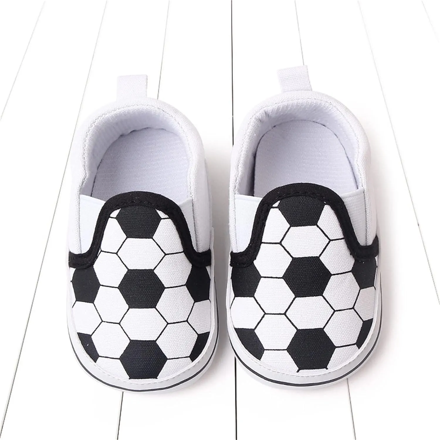 Spring and Summer Children Baby Toddler Shoes Boys and Girls Casual Shoes Flat Bottom Light Slip On Comfortable Football Print Toddler Shoes That Make Noise