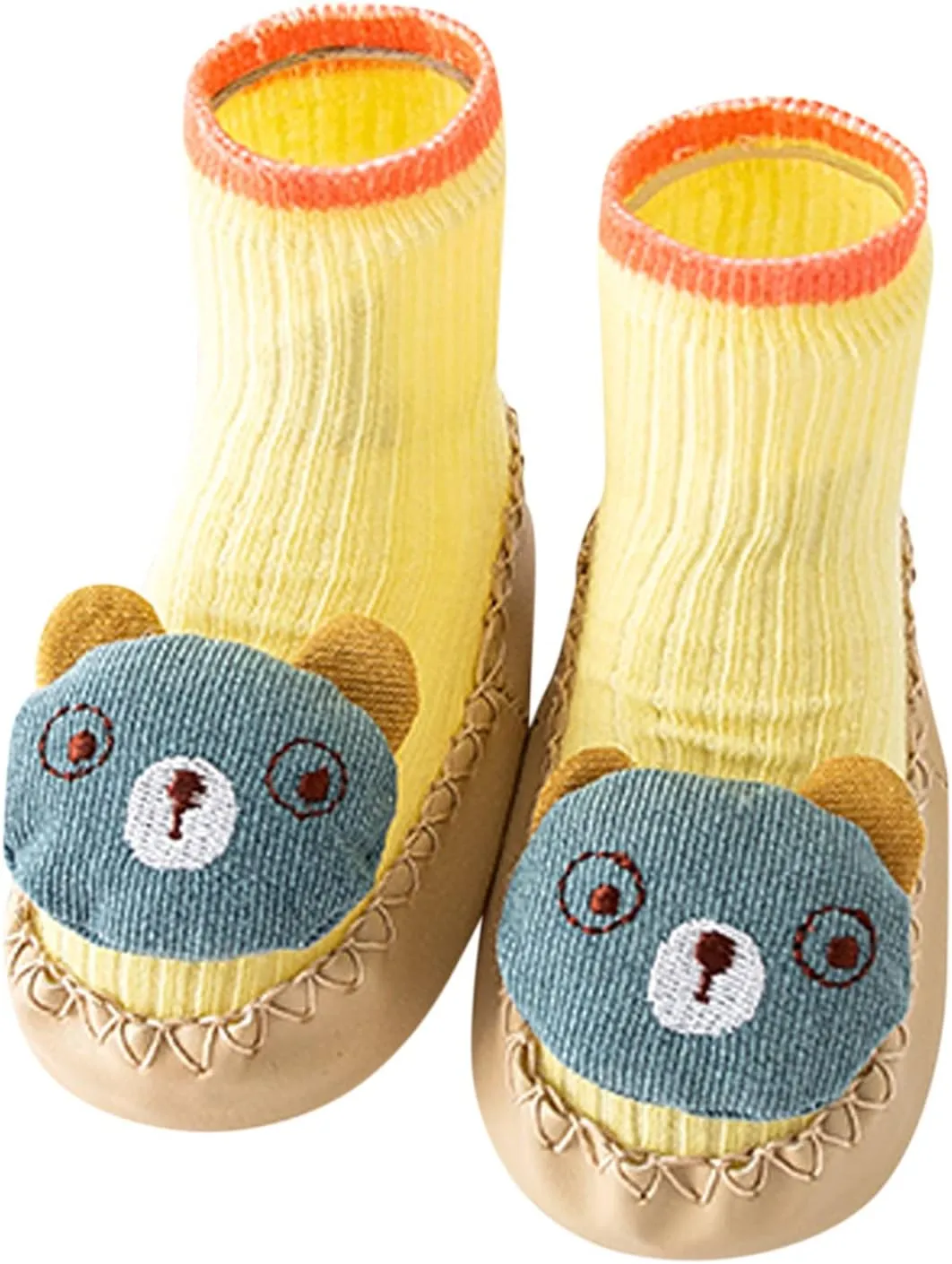 Spring and Summer Children Infant Shoes Soft Soles Non Slip High Top Breathable Comfortable Cute Slip on Shoes Size 4