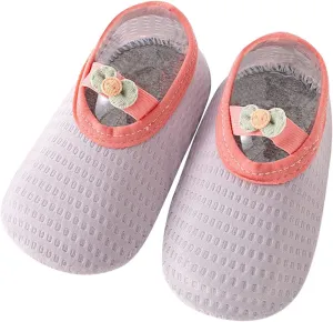Spring and Summer Children Infant Toddler Shoes Boys and Girls Lightweight Mesh Breathable Comfortable Cute Bow Solid Color Infant Shoes Size 4