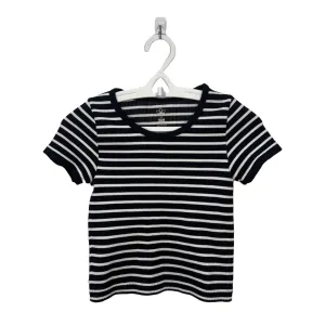Striped Spandex Crop Shirt