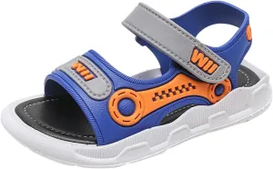Summer Boys Rubber Bottom Non Slip Sandals Baby Cartoon Adjustable Design Shoes Fashion Sandals for Kids